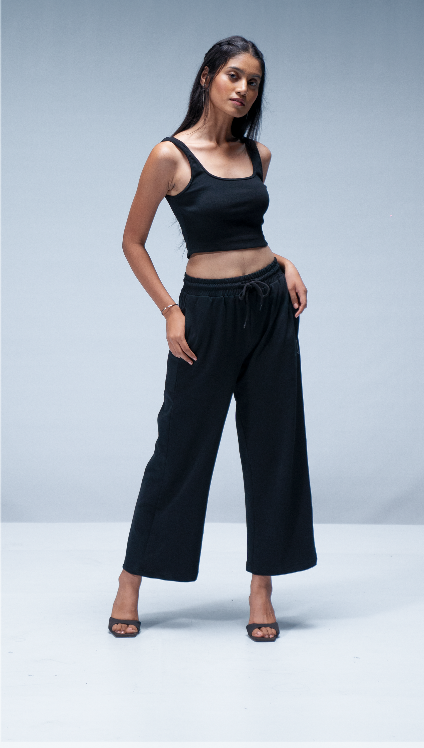 Wide-Leg Sweatpants